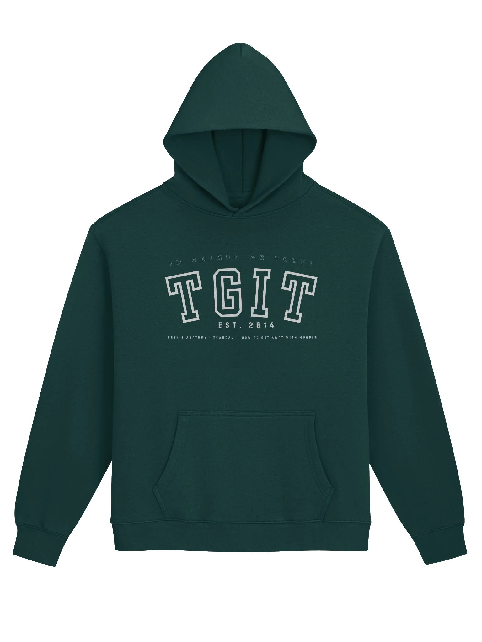 "TGIT In Rhimes We Trust" Oversized Hoodie product image (1)