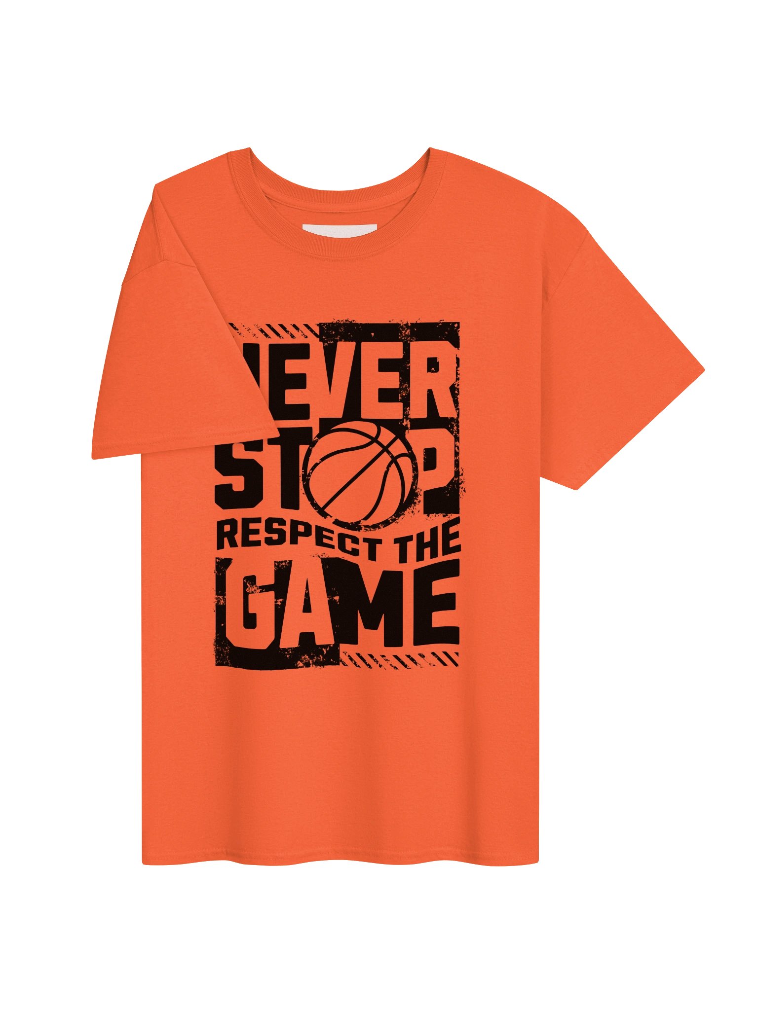 Never Stop – Respect the Game" Basketball T-Shirt product image (3)