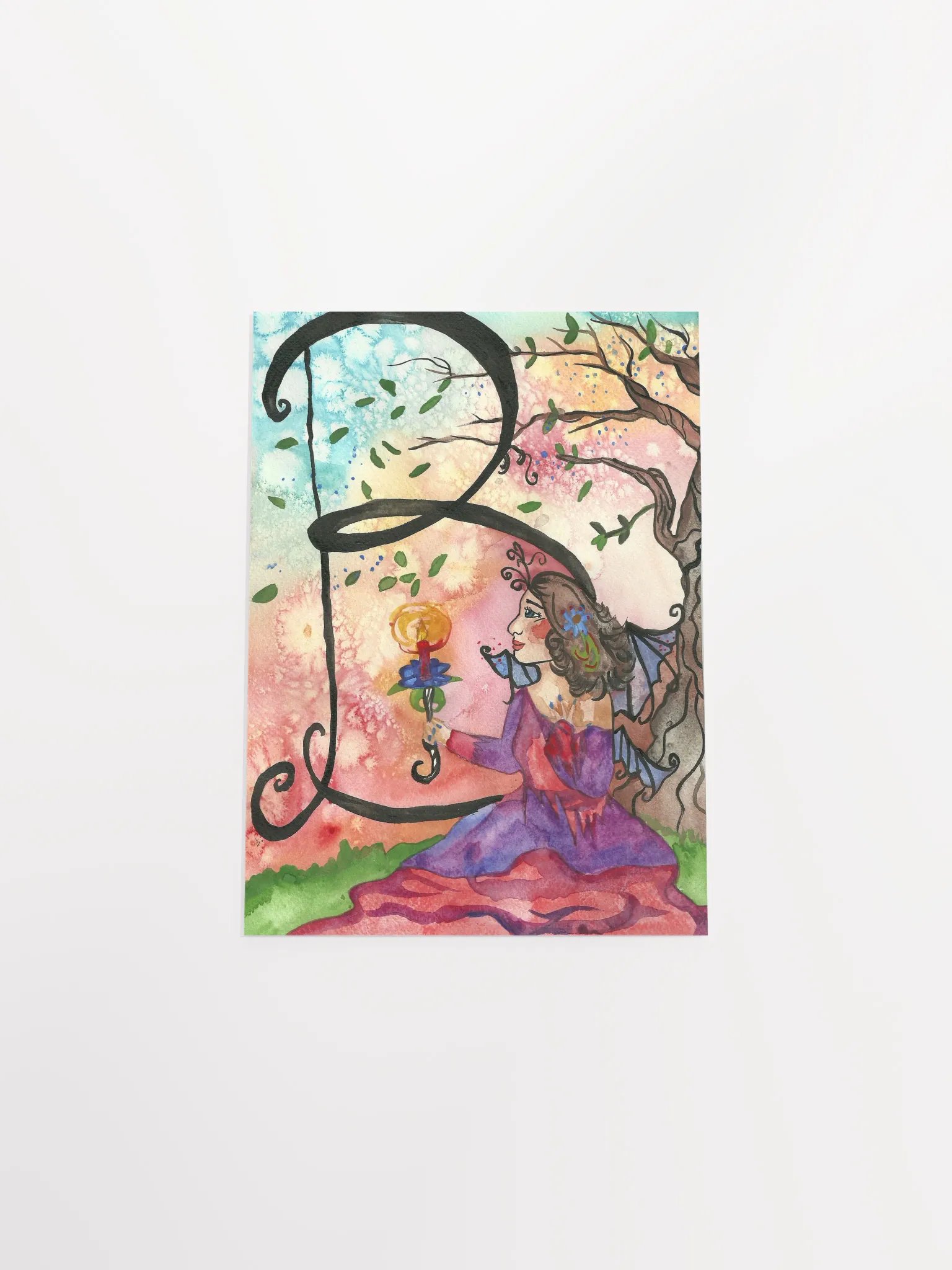 Fairy Alphabets - Letter B Art Print product image (4)