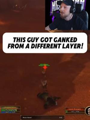 Ganked by a player on a different layer! WoW Forever is broken! #worldofwarcraft #warcraft #wowforever #gaming #blizzardentertainment 