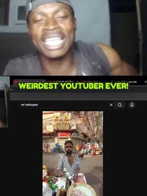 I FOUND THE WEIRDEST YOUTUBER EVER! 🚁 #mrhelicopter #weirdfood #youtuber #reaction #streamladder