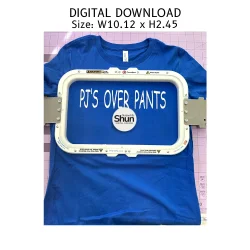 PJ's Over Pants Embroidery Design product image (3)