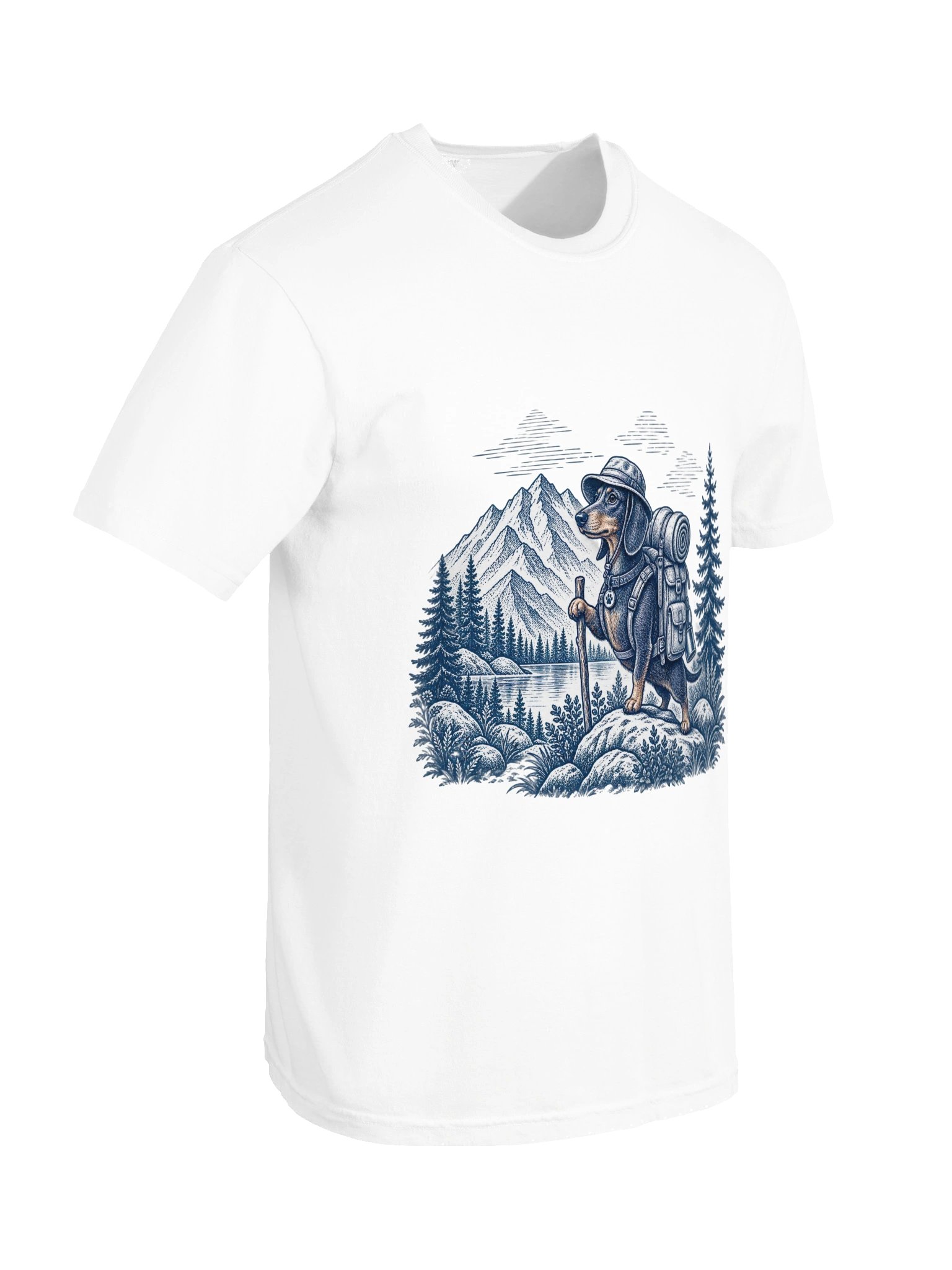 Vintage Hiking Dachshund Tee product image (6)