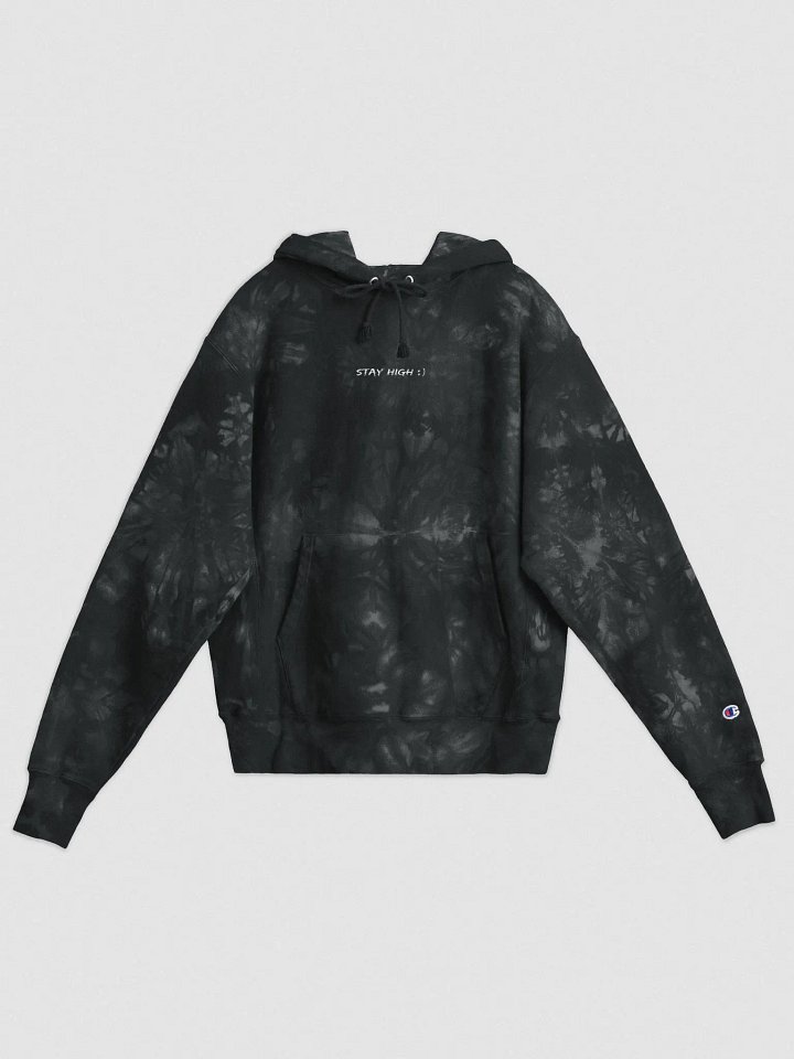 Champion Stay High Tie-Dye Hoodie (White Text) product image (1)