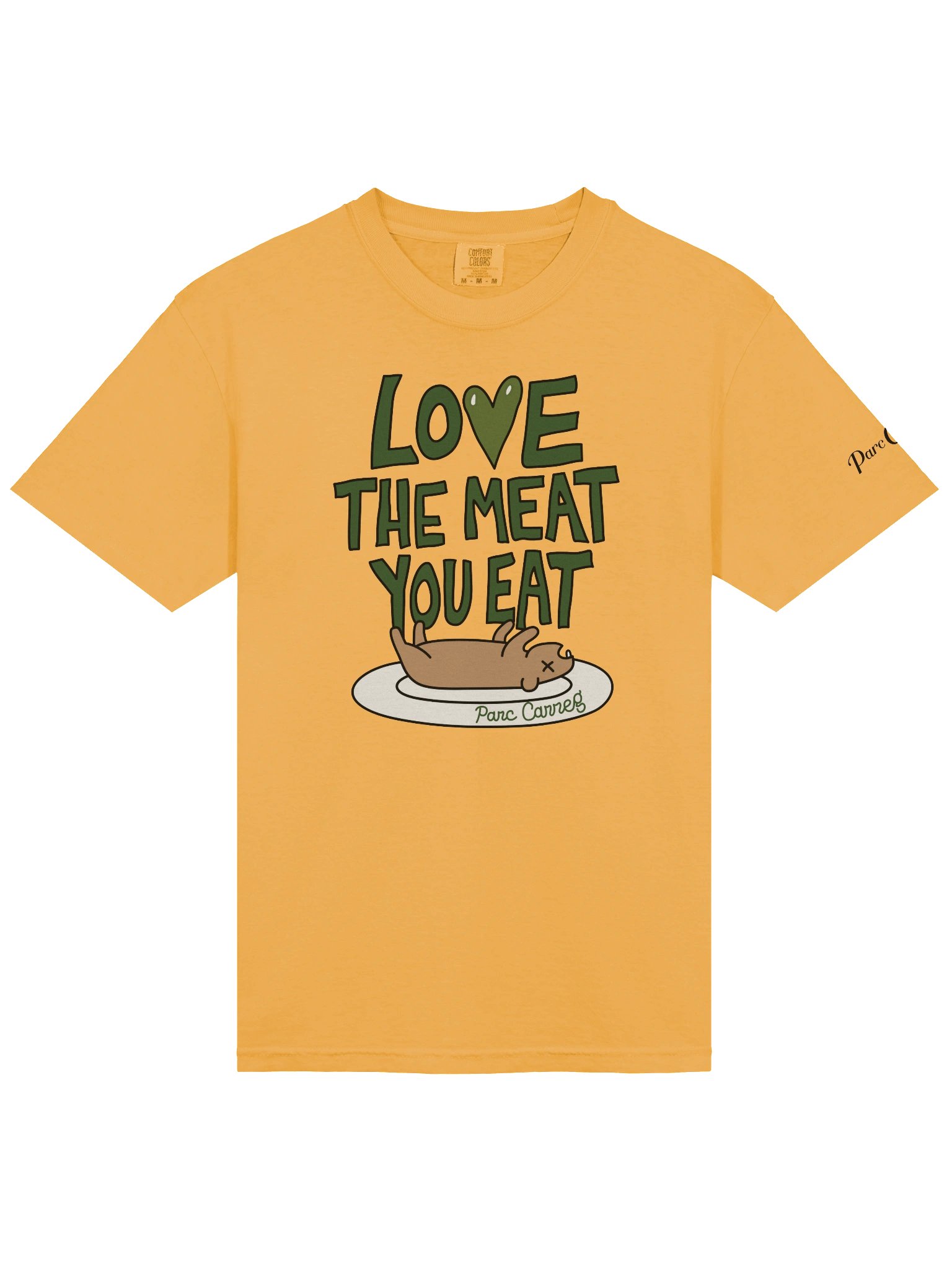 Love the Meat You Eat Tee Shirt by Parc Carreg product image (9)