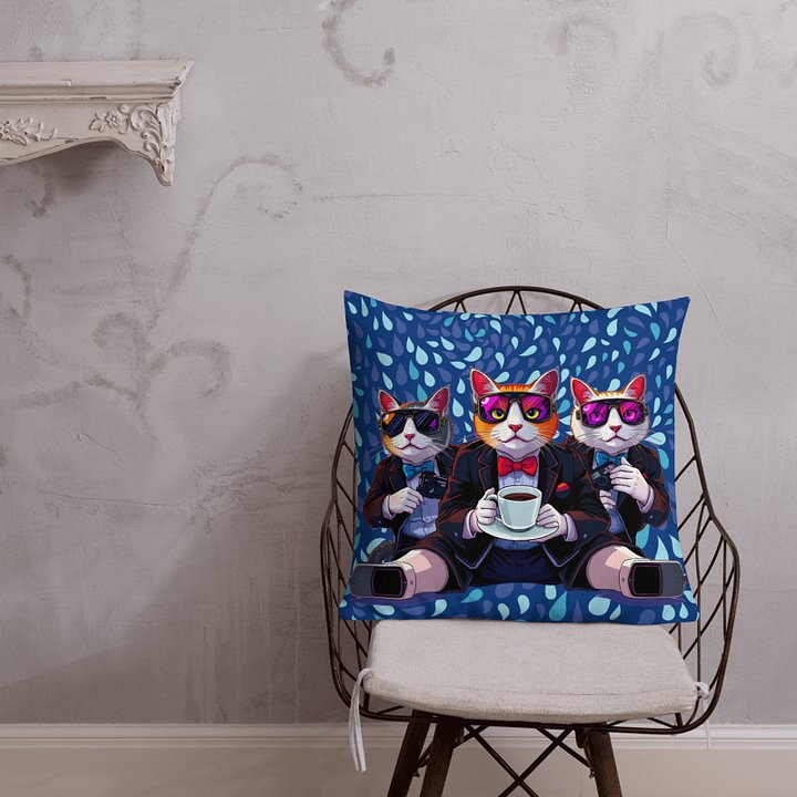 Premium Pillow-Cool Beans & Cooler Cats product image (1)