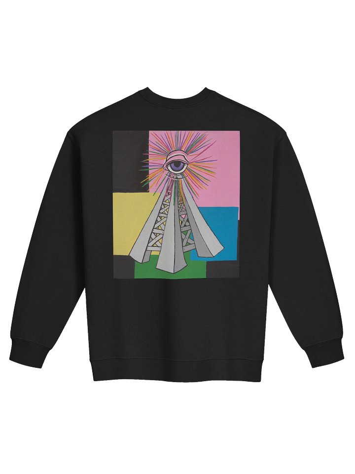 Men's Black PWR Radio Tower Crew Neck product image (2)