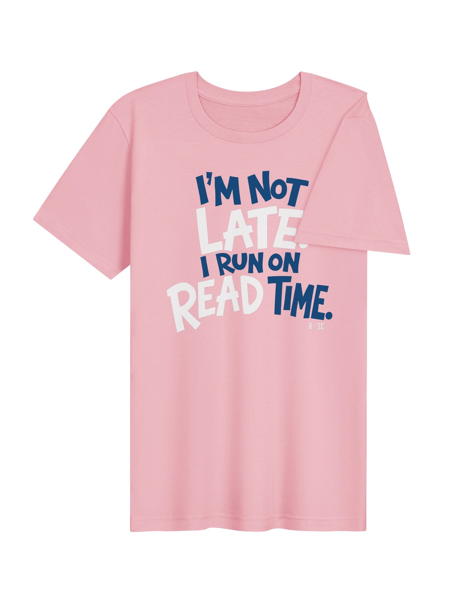 Read Time T-Shirt (White & Blue) product image (44)
