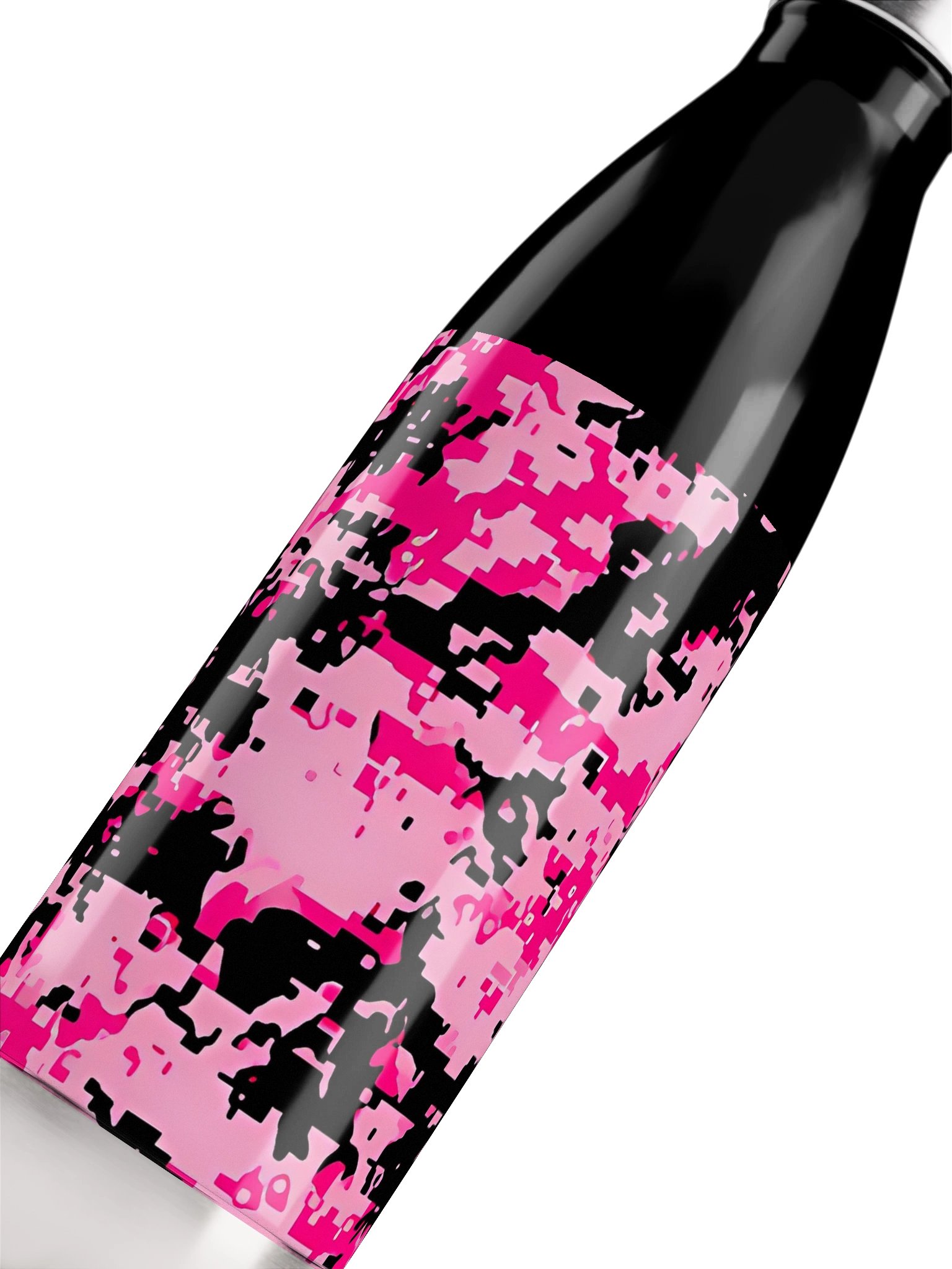 Pink Camo Stainless Steel Water Bottle product image (5)