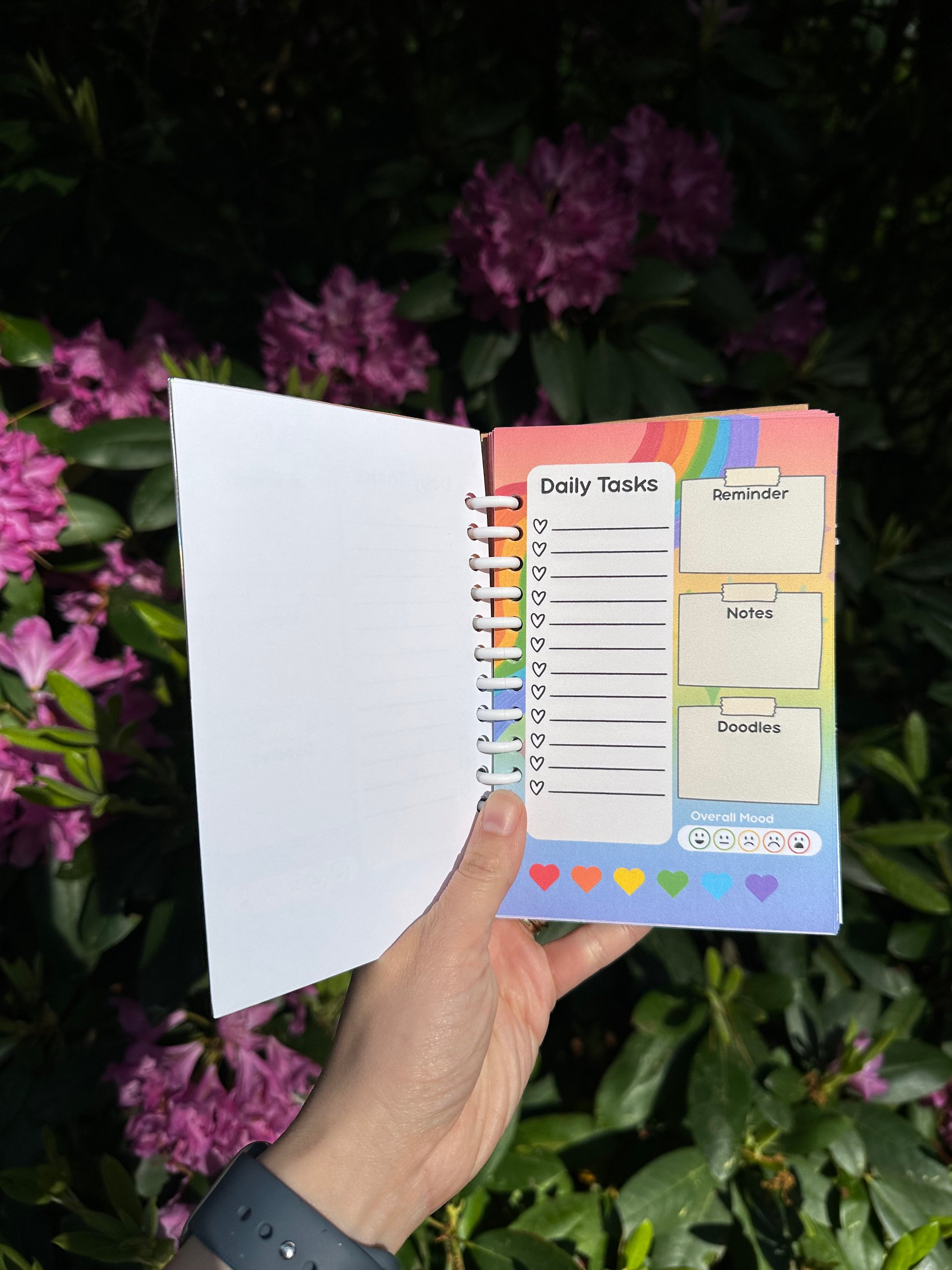 Gay Agenda Holographic Rainbow Pride Spiral Notebook product image (3)