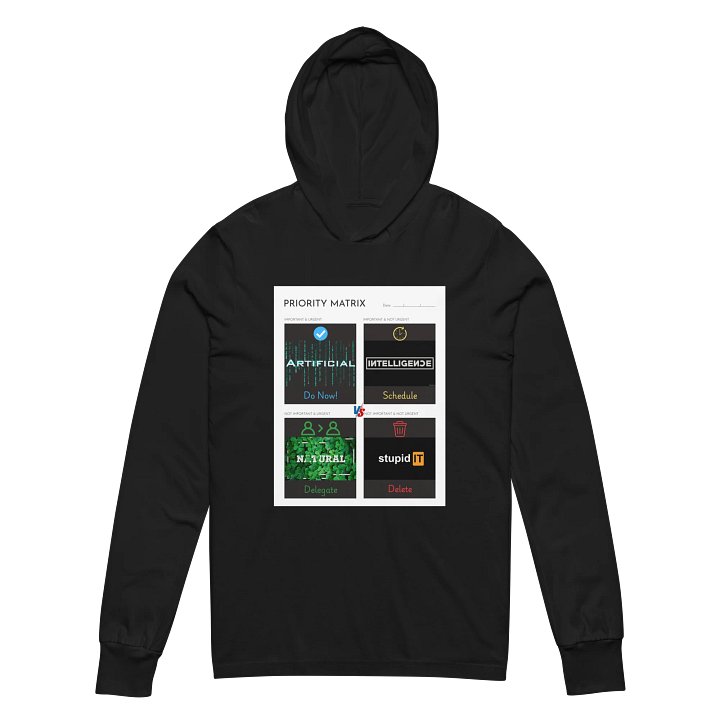Priority Matrix Unisex Hooded Tee product image (2)
