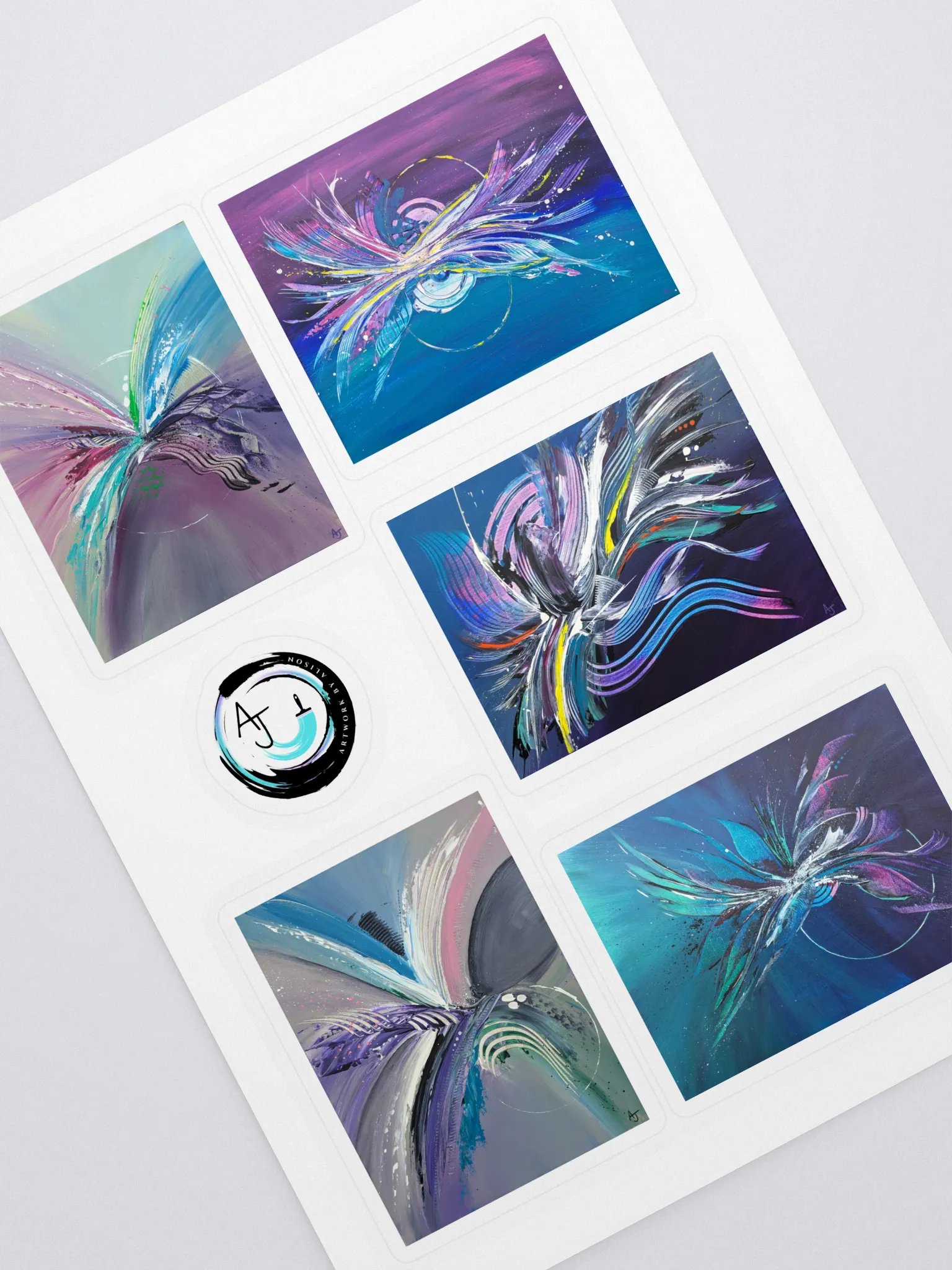 Artwork By Alison Abstract Sticker Collection product image (1)