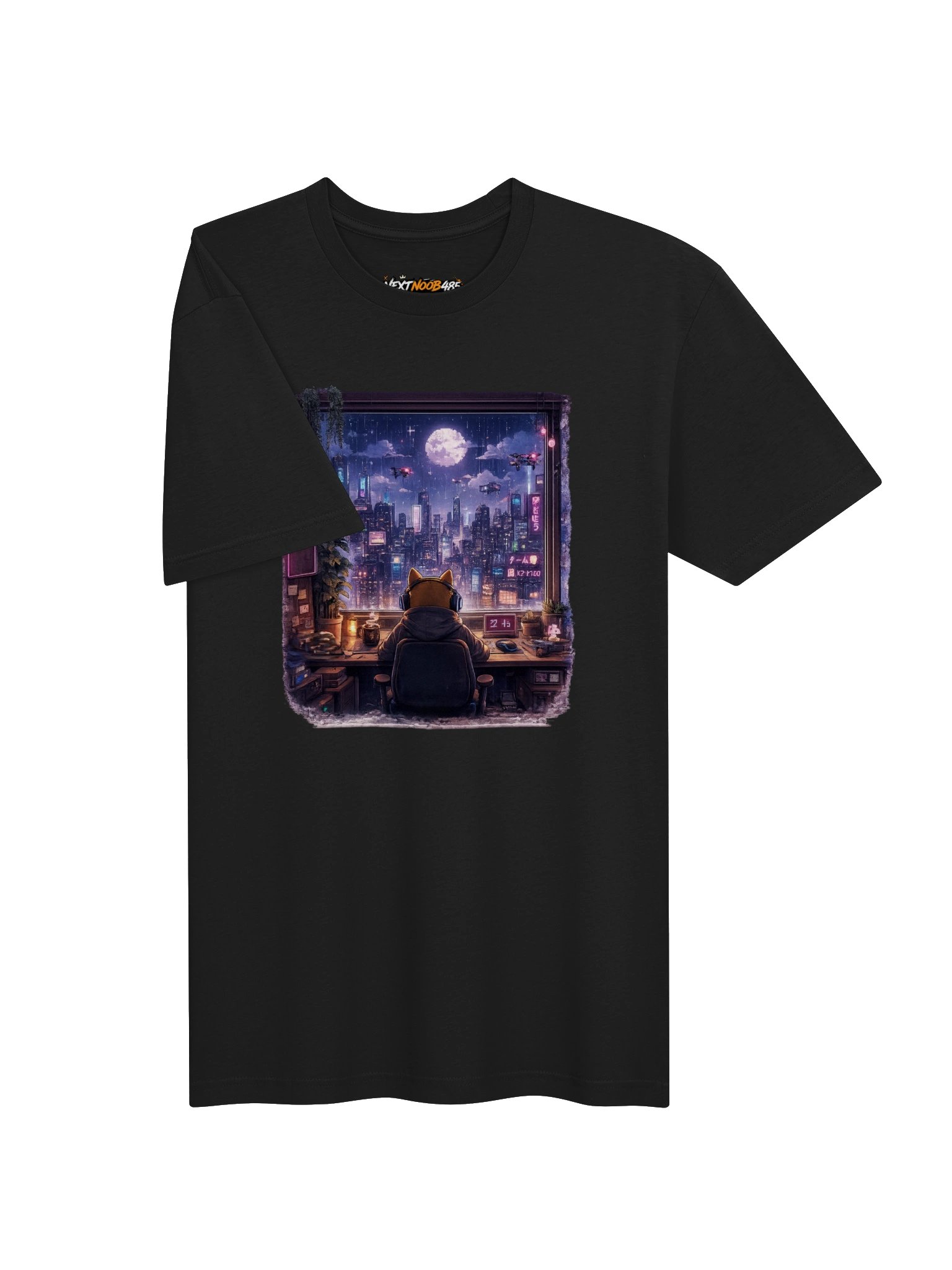 Next Level Supersoft T-Shirt - Cyberpunk Nights: Gamer's Retreat product image (17)