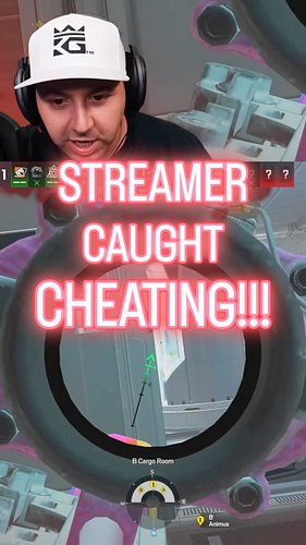 STREAMER CAUGHT CHEATING!!! #rainbowsixsiege #rainbowsix #r6 #r6s #gaming