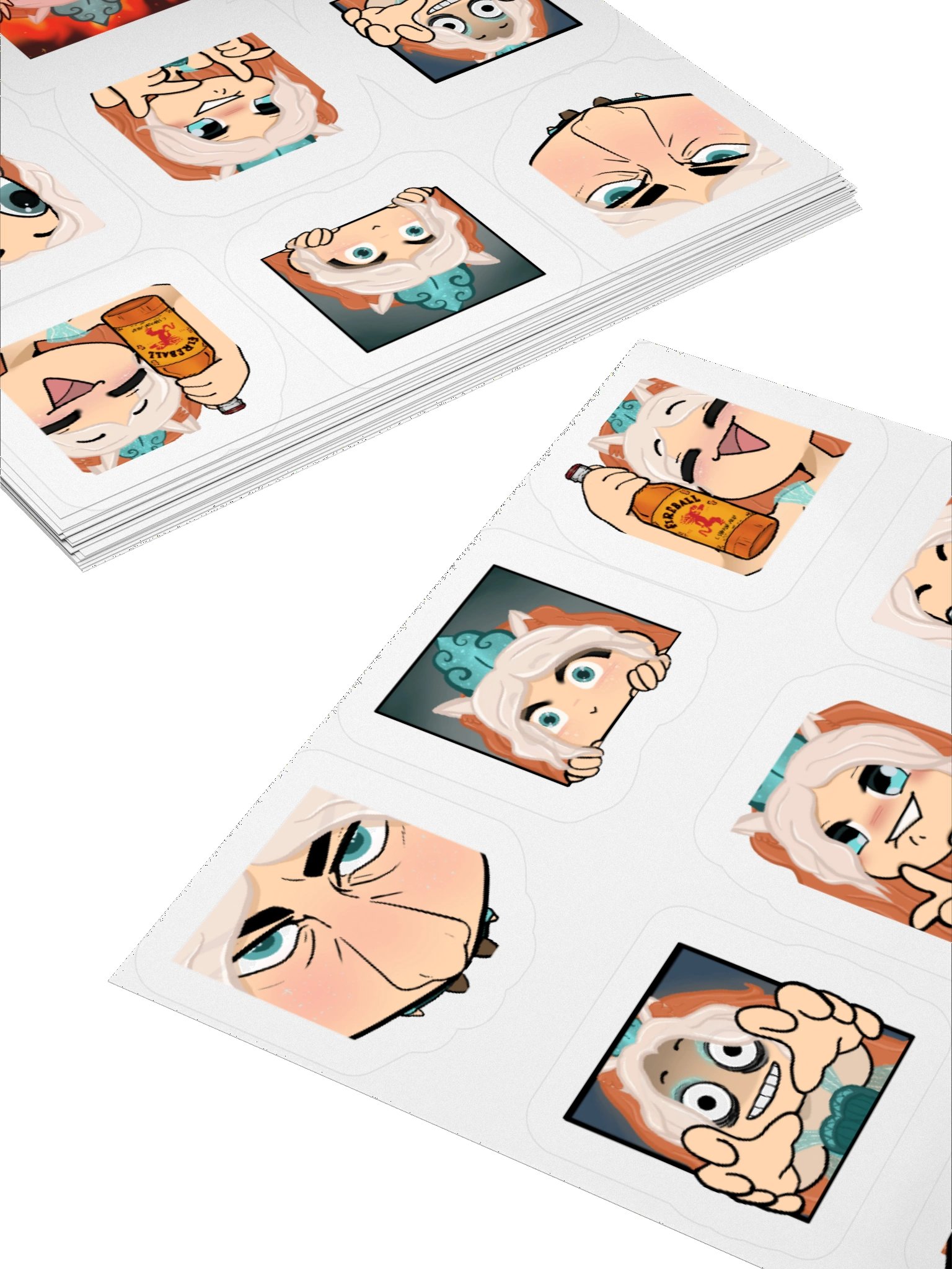 Zeda Emote Sticker Sheet product image (11)