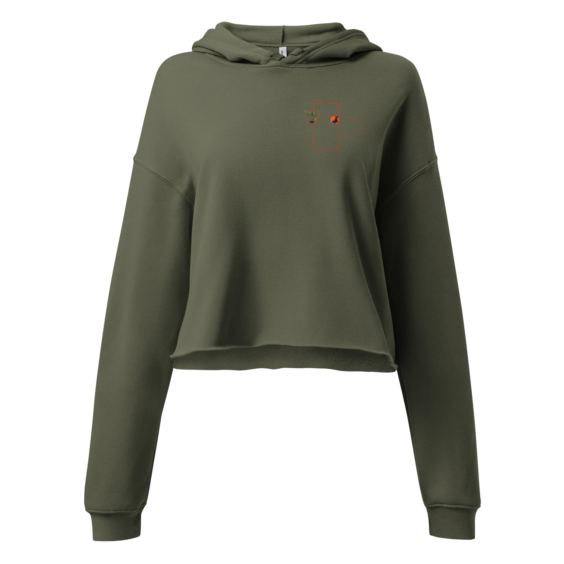 Women’s Crop Hoodie – Minimal product image (1)