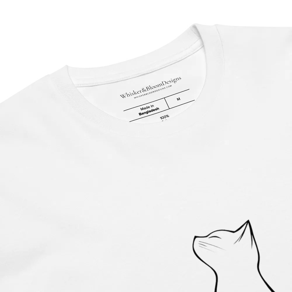 Water Lily Cat Supreme Comfort Crew Neck T-Shirt product image (6)
