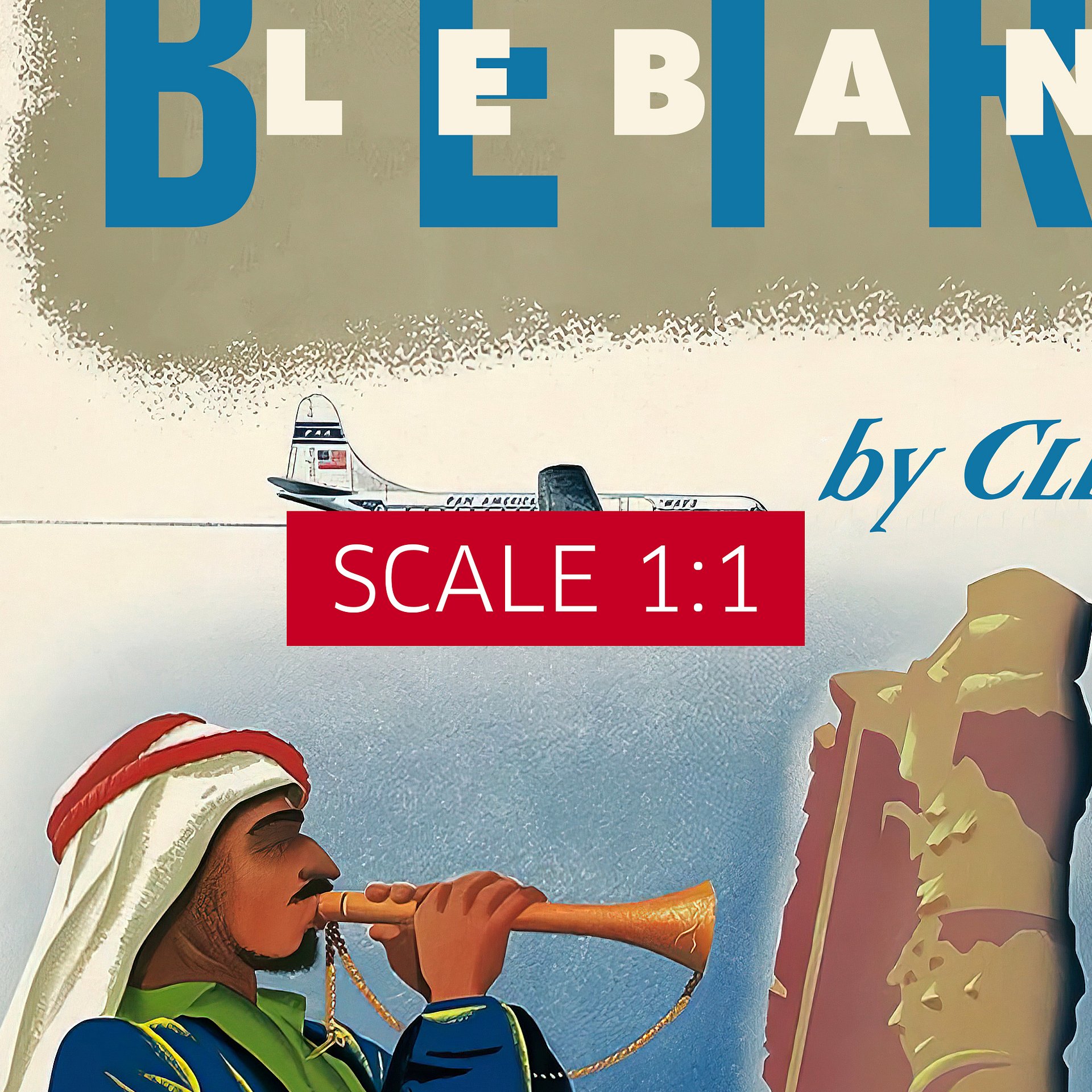 Pan American: Beirut - Lebanon by Clipper, 1950s — retro vintage travel poster, retro travel art, retro travel wall art product image (4)
