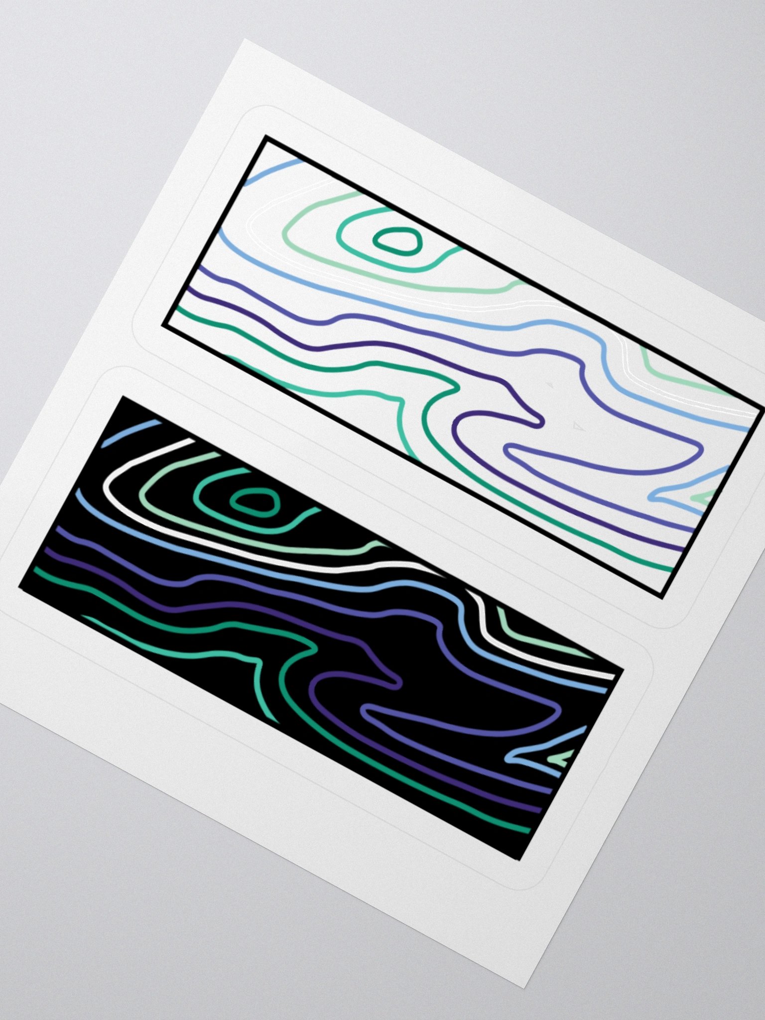 Topographic Pride- MLM sticker product image (2)