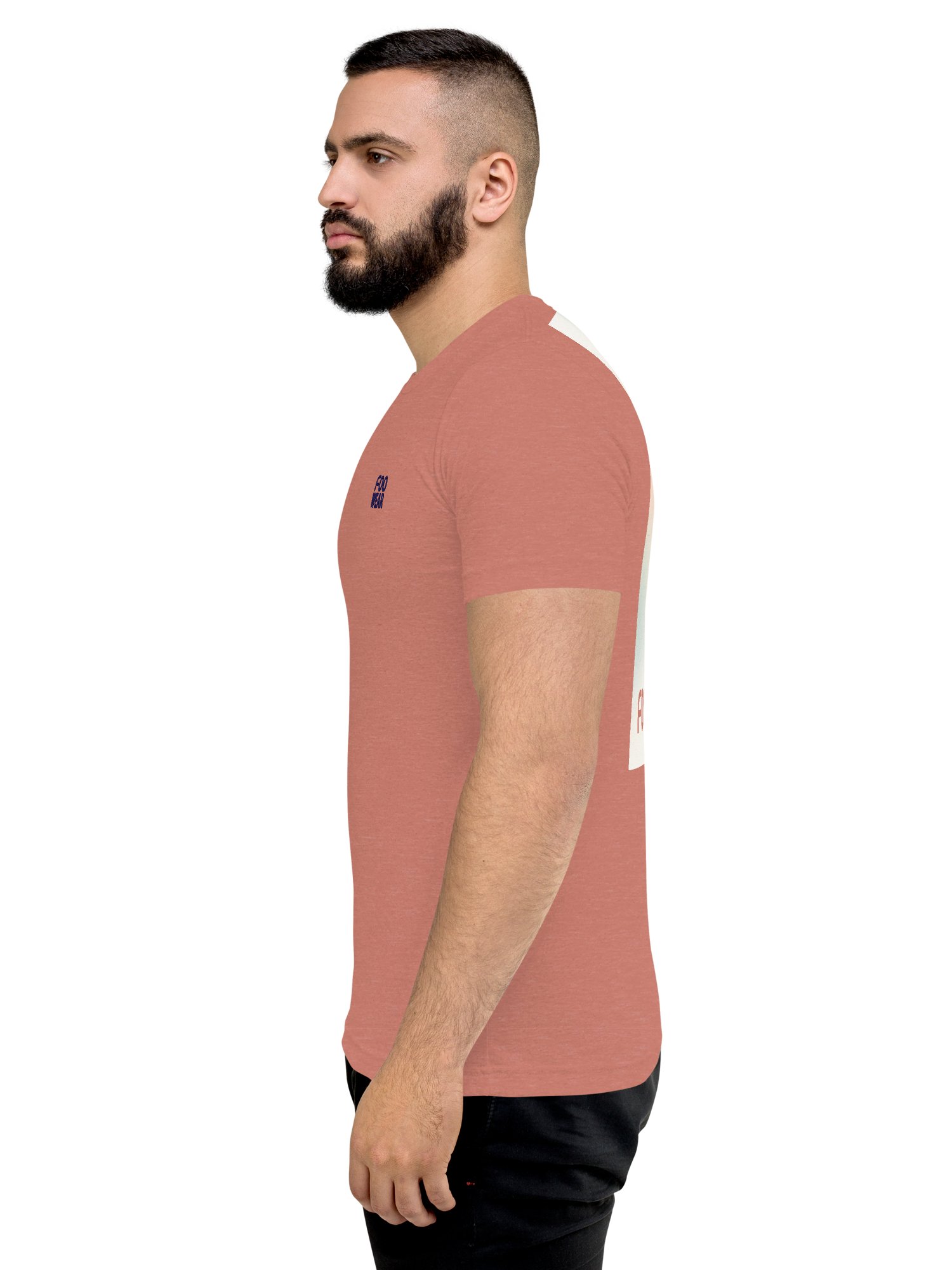 Embroidered Monogram T-Shirt in Mauve Red with Backprint product image (4)