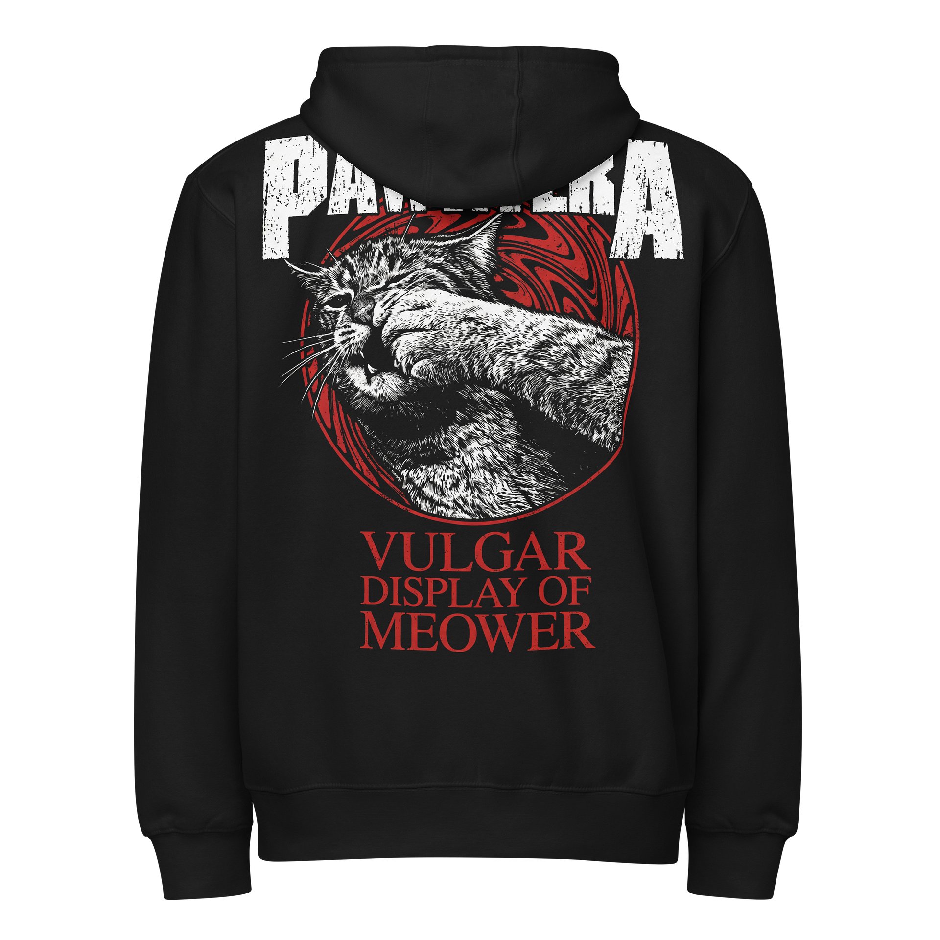 PAWNTERA VULGAR DISPLAY OF MEOWER PREMIUM ZIP HOODIE product image (3)