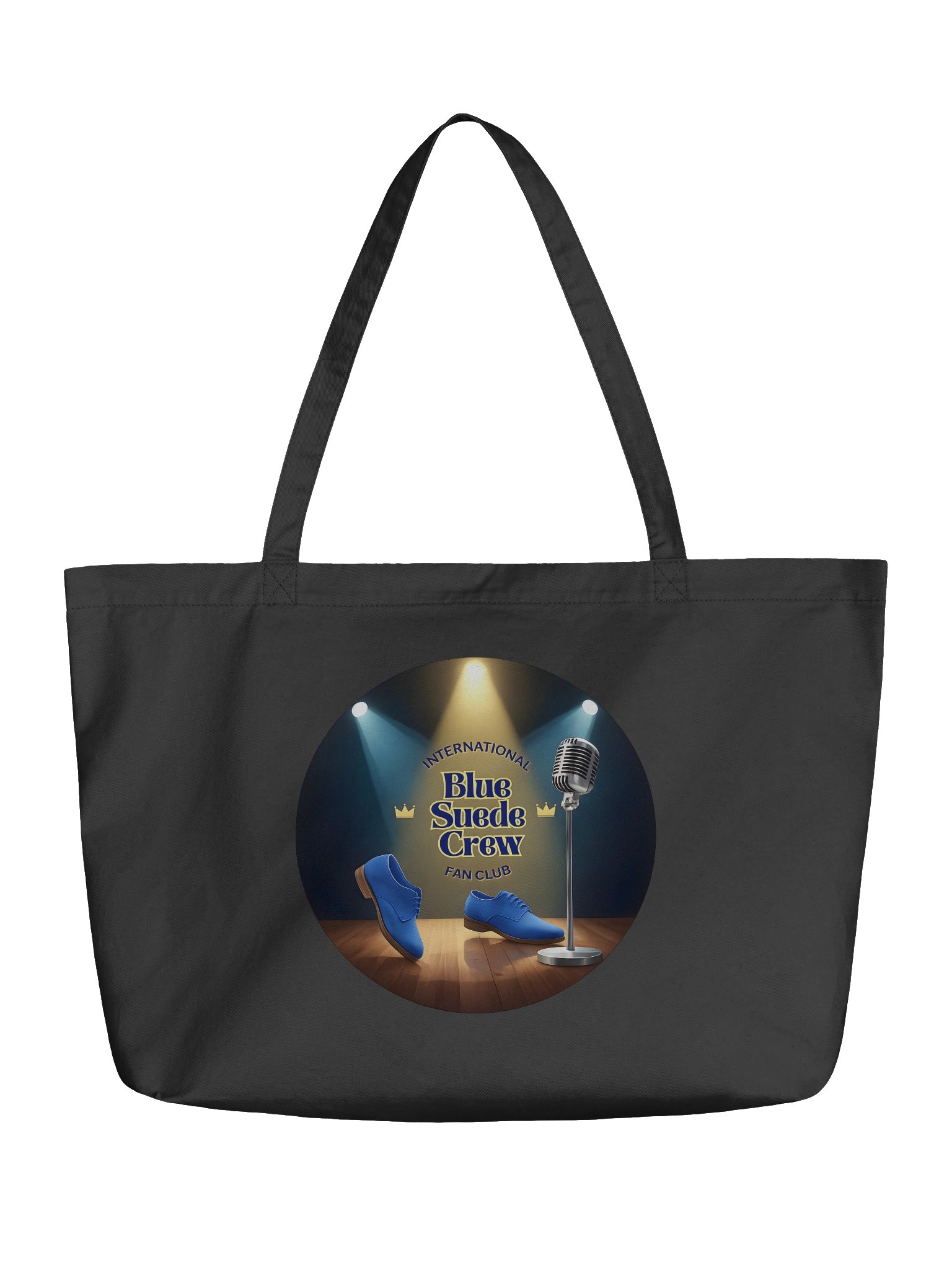 Vintage Blue Suede Stage Tote Bag product image (1)