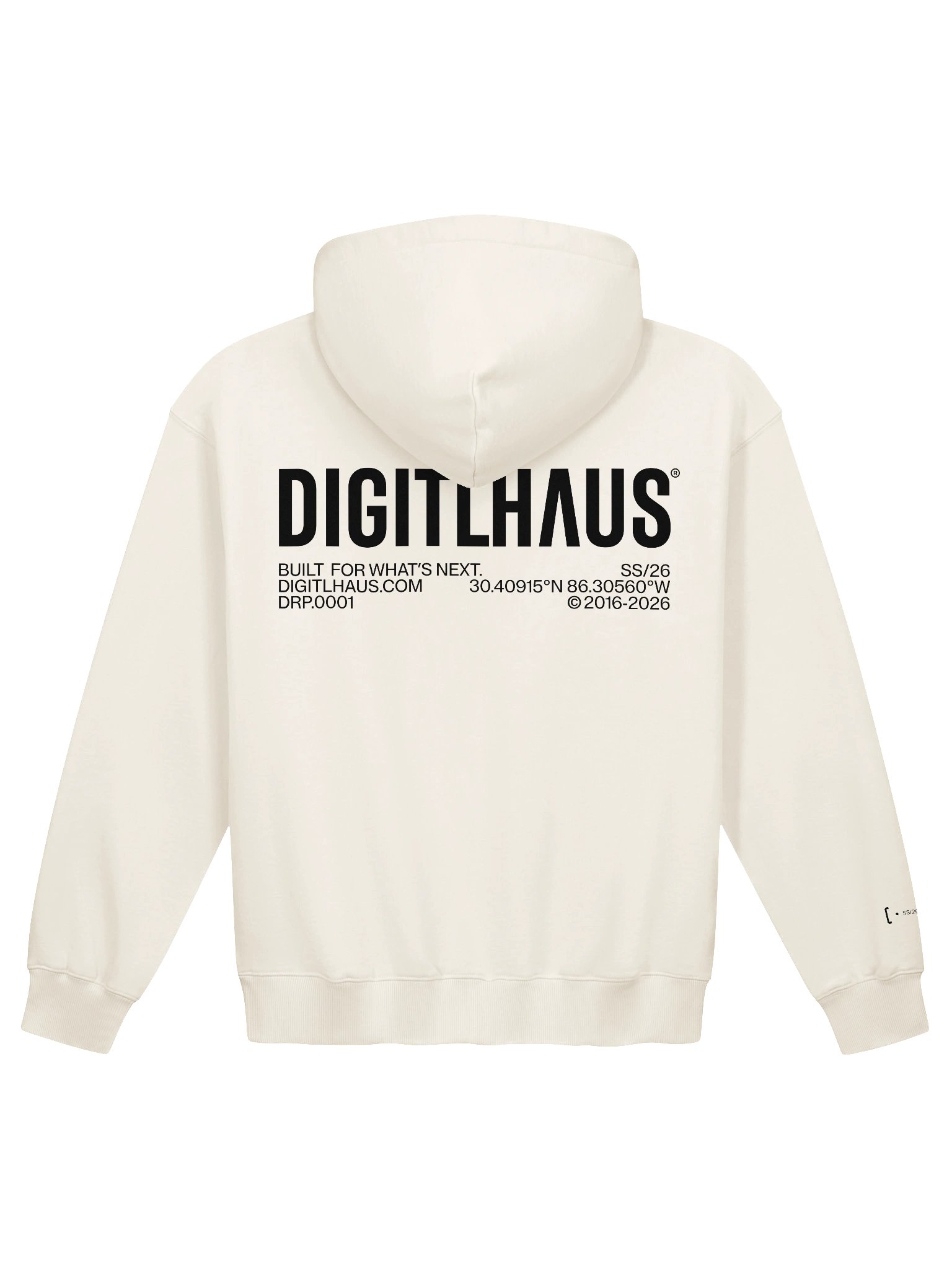 DigitlHaus Hoodie Oversized Men - Cream product image (1)