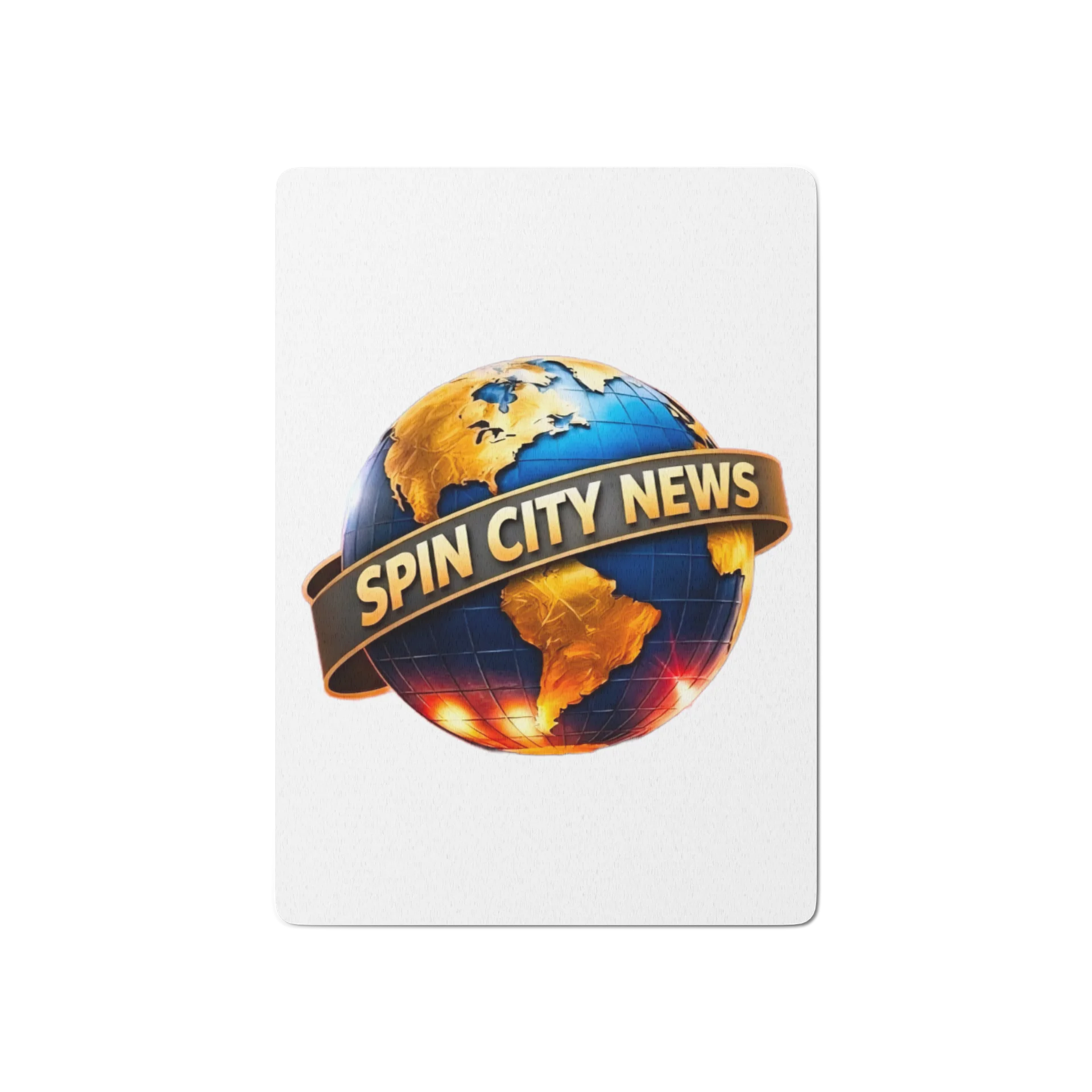 Spin City News Globe Poker Deck product image (1)