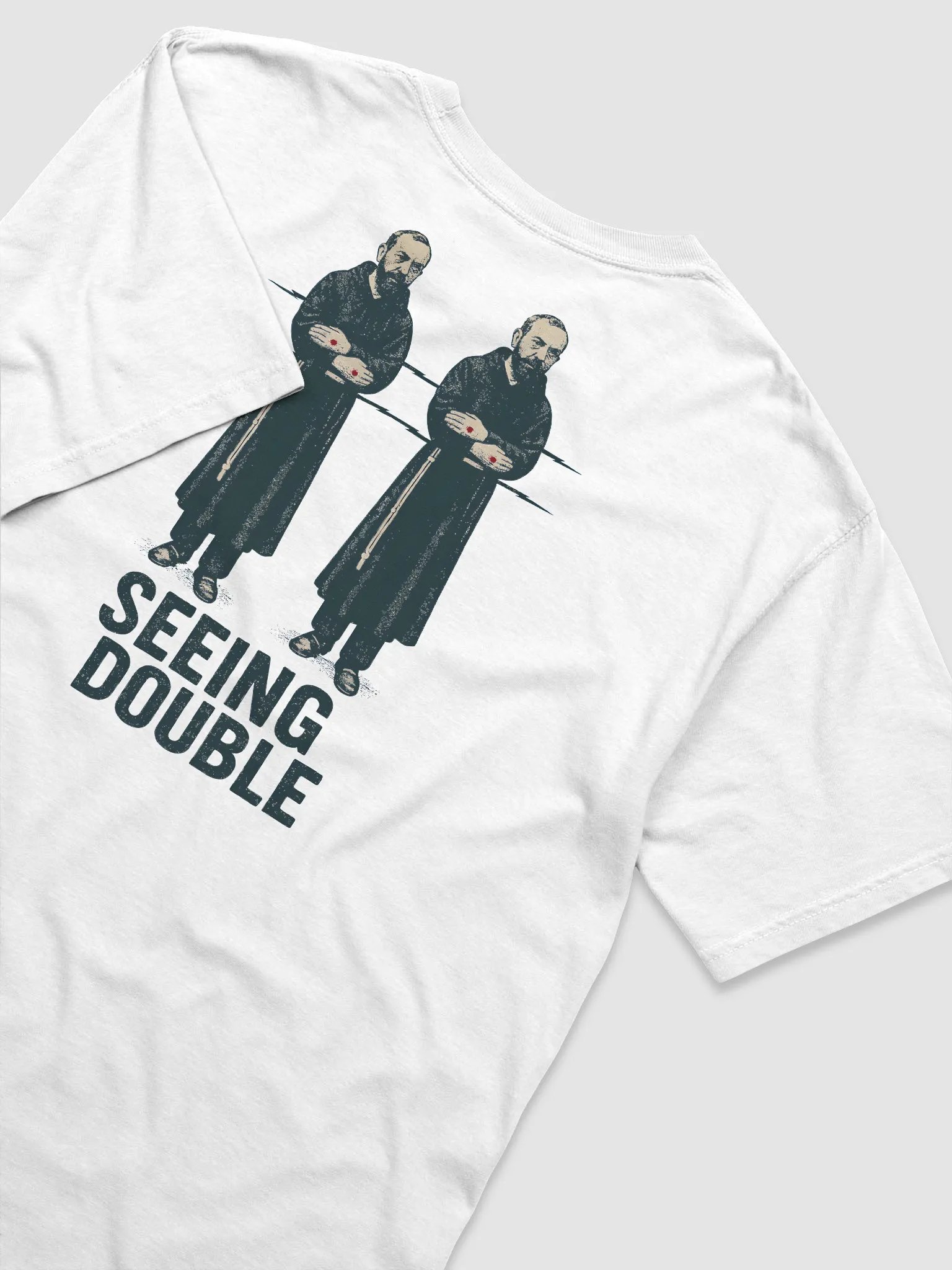 Padre Pio Bilocation Tshirt product image (72)