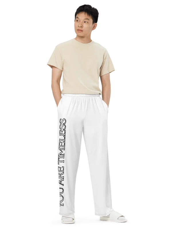 DONT FEEL 50 Pure Bliss RELAXED FIT WIDE LEG PANTS UNISEX product image (6)