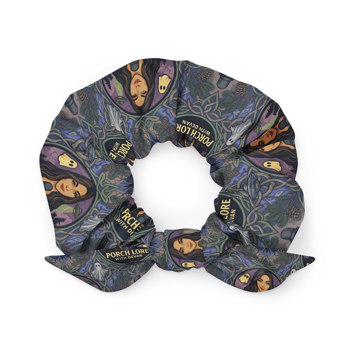 PORCH LORE DEVAN PERIWINKLE MOTH SCRUNCHIE product image (1)