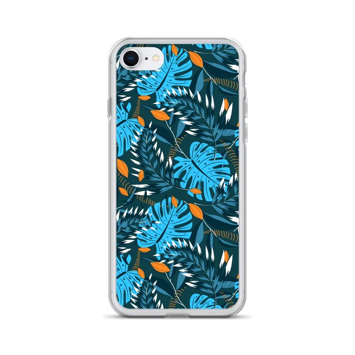 Vibrant Summer Leaves: Clear iPhone Case for Nature Lovers product image (1)