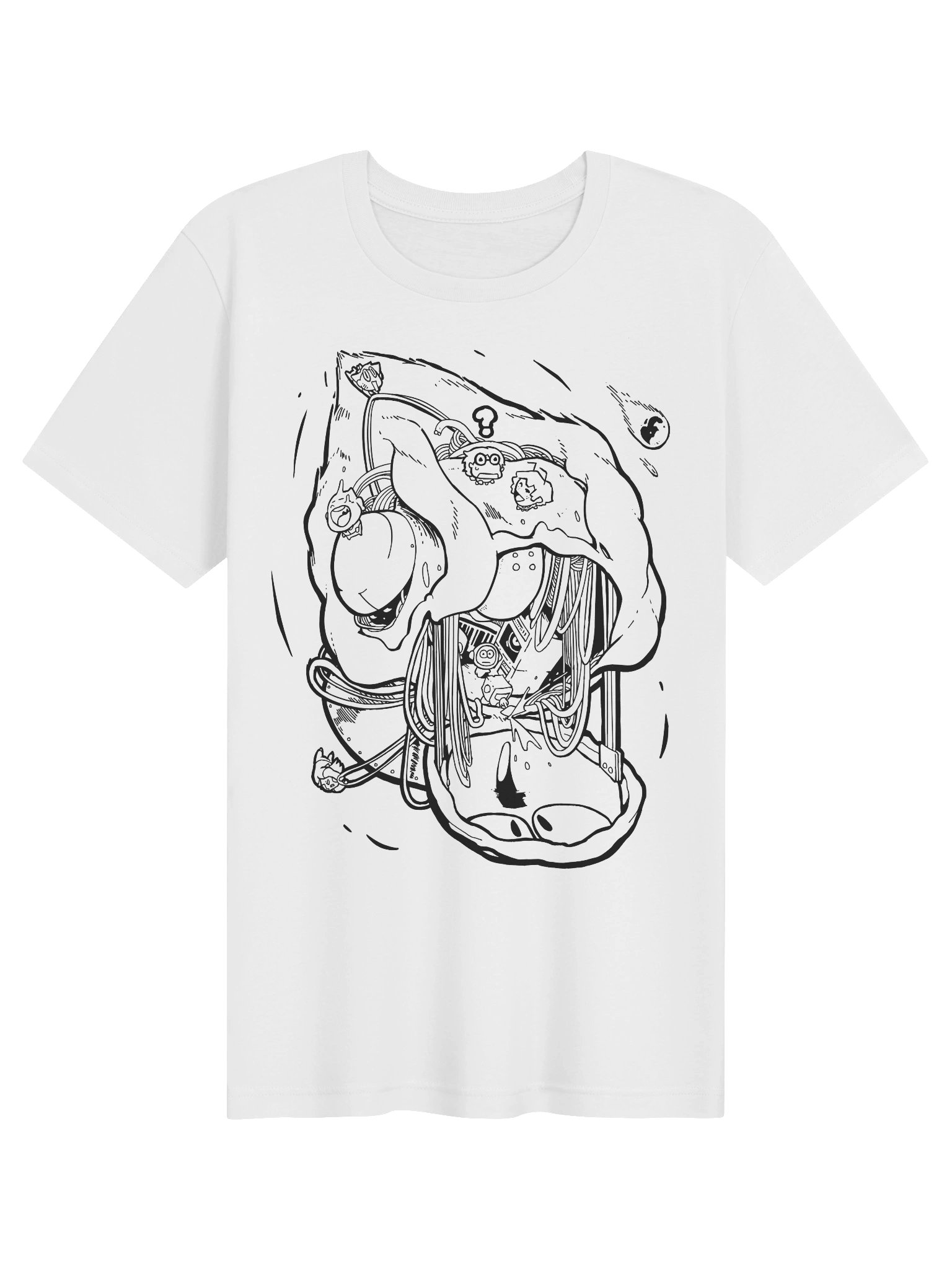 Crashing DeeDee Tee (White/Heather) product image (1)