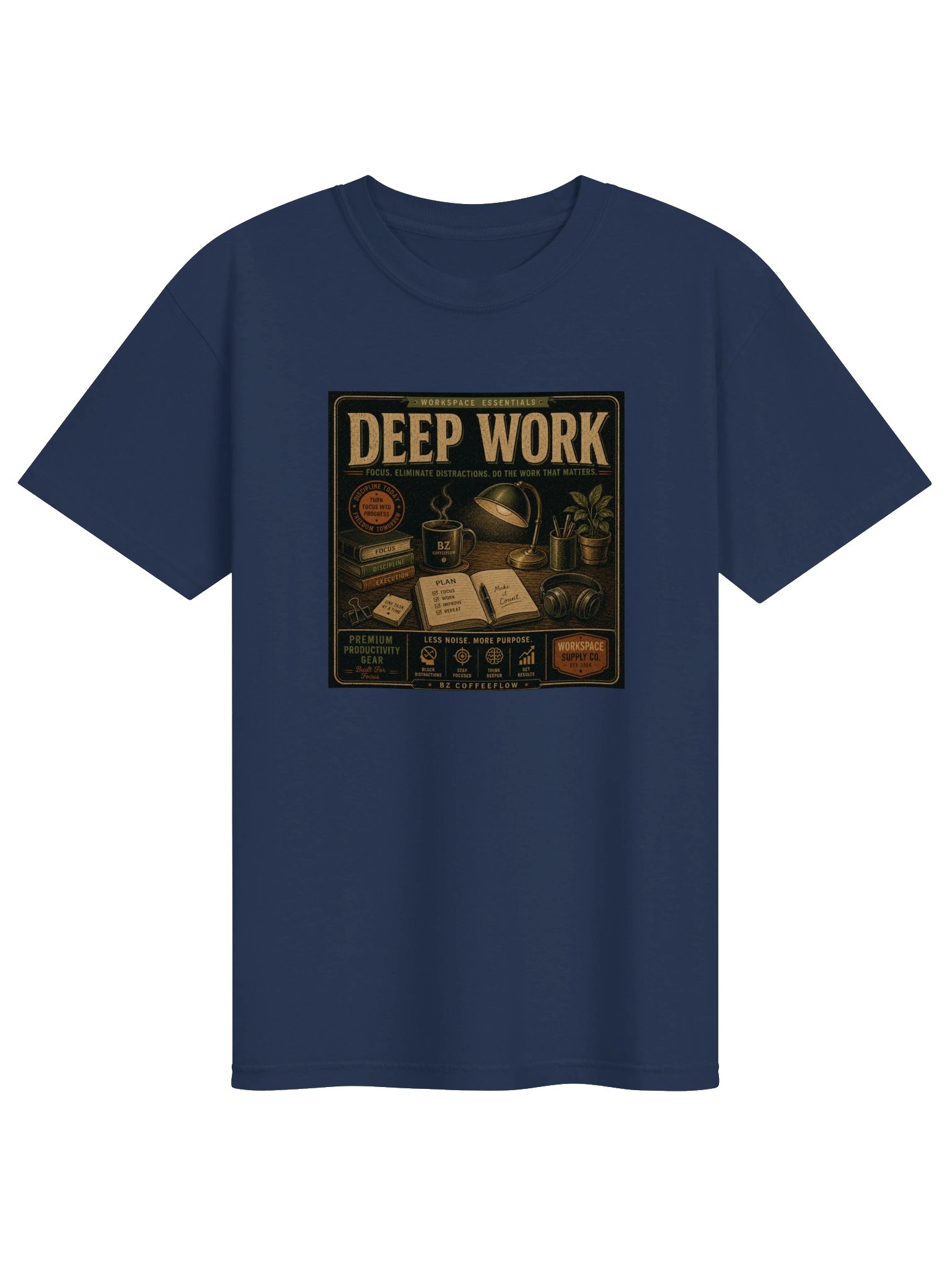 Deep Work – Focus Productivity Coffee T-Shirt product image (33)