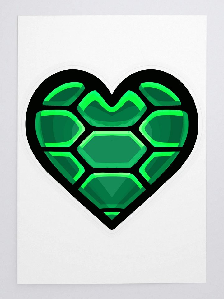 Turtle Heart Cut Sticker product image (1)