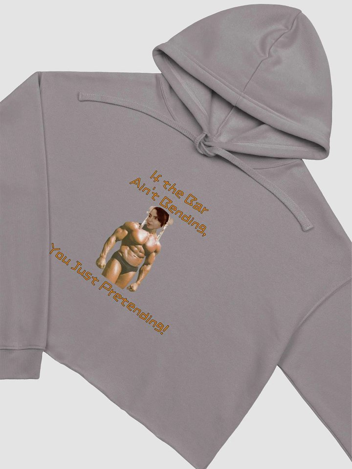 If The Bar Ain't Bending Crop Hoodie product image (2)