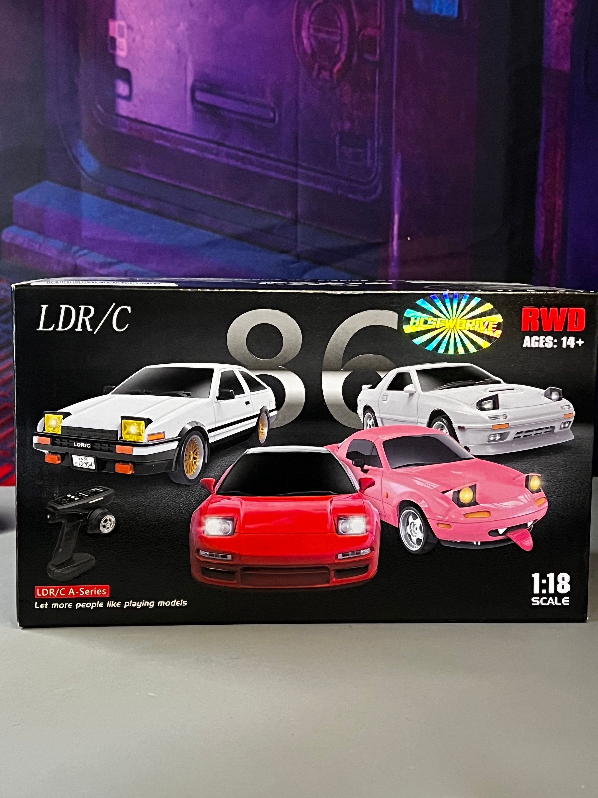 Brand New LDR/C RC Car Lot — 1:18 Drift Car + 1:28 RC Car product image (6)