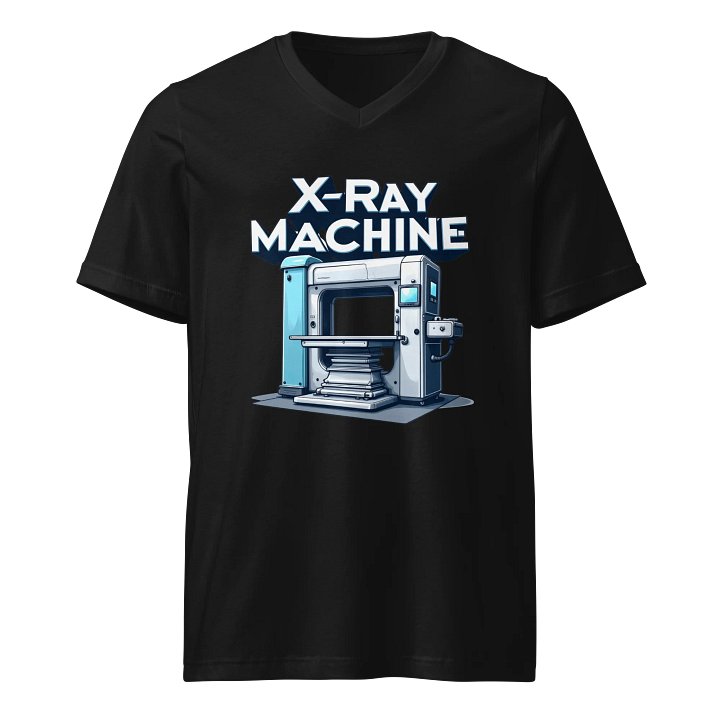 Bold X-Ray Machine Illustration V-Neck T-Shirt product image (1)