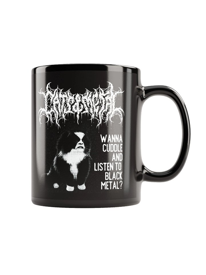 WANNA CUDDLE AND LISTEN TO BLACK METAL? MUG product image (2)