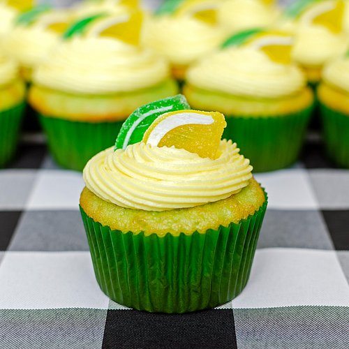 Lemon lime cupcakes. 🍋🍋‍🟩