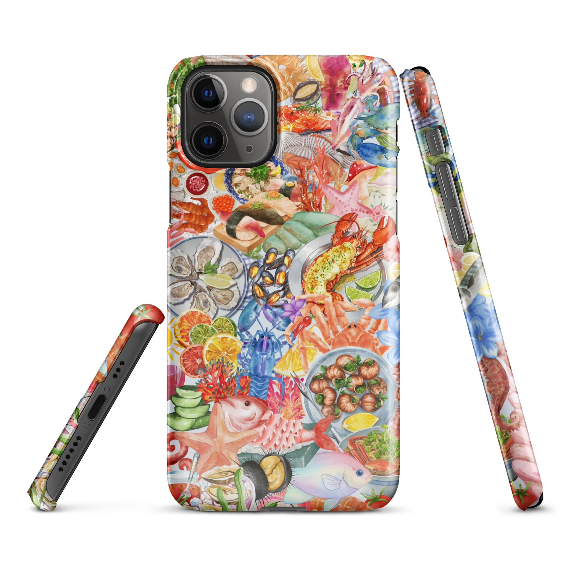 Fresh Seafood Coastal Vibes Collage Phone Case product image (3)