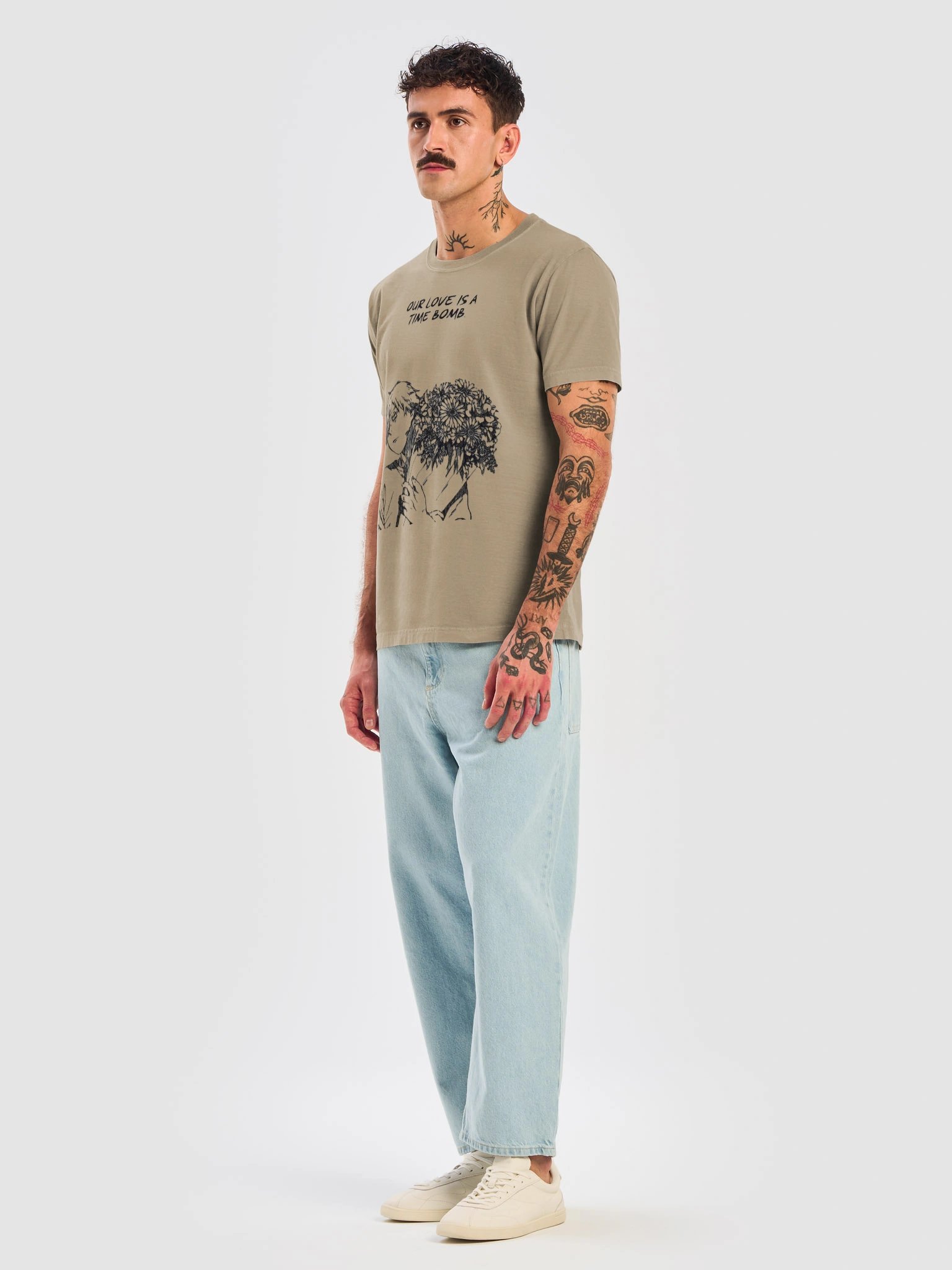 🌸 Our Love Is a Time Bomb – Anime Floral Graphic Oversized T-Shirt product image (7)