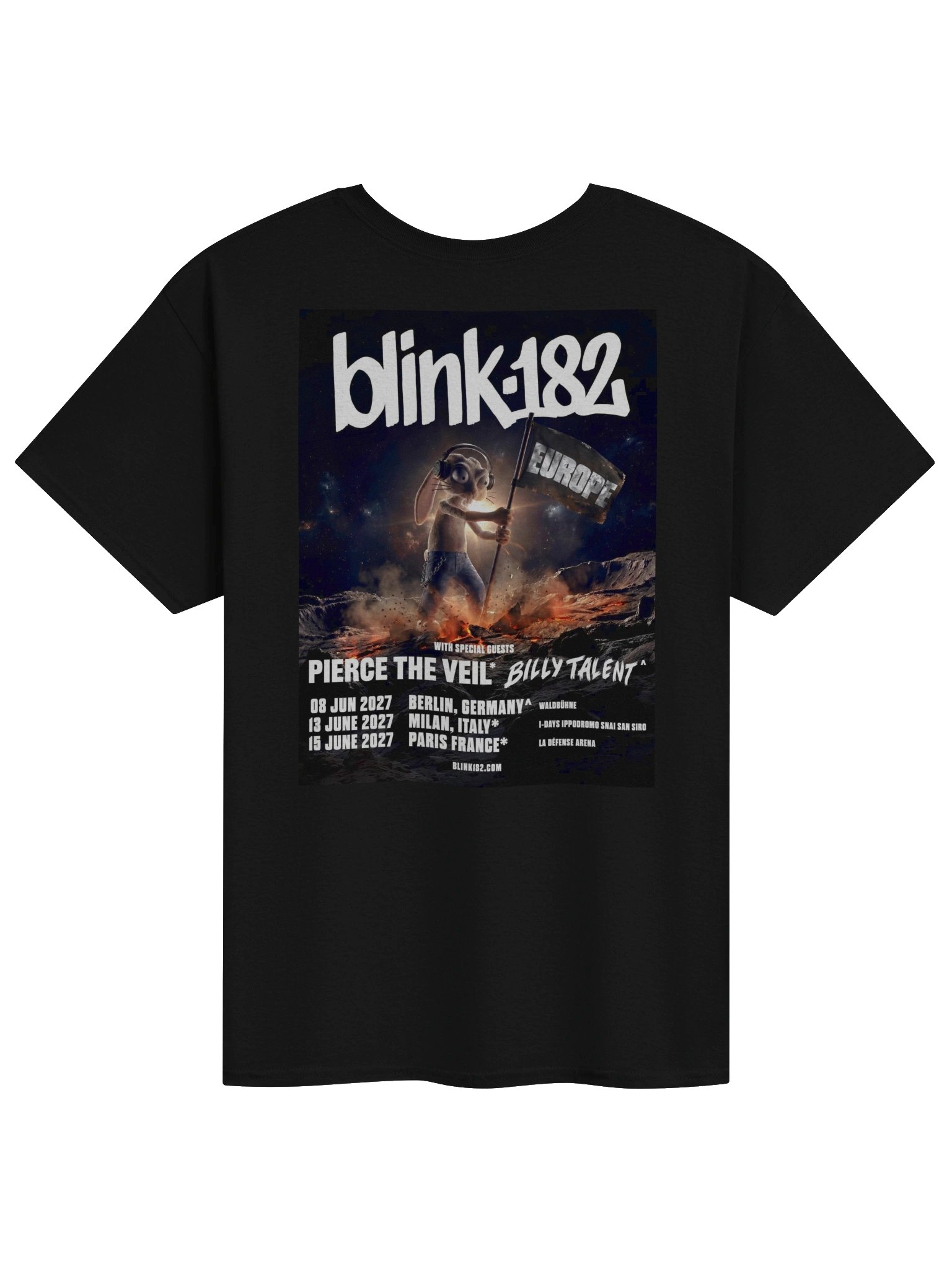 Blink-182 Europe Tour 2027 Merch Tshirt product image (2)