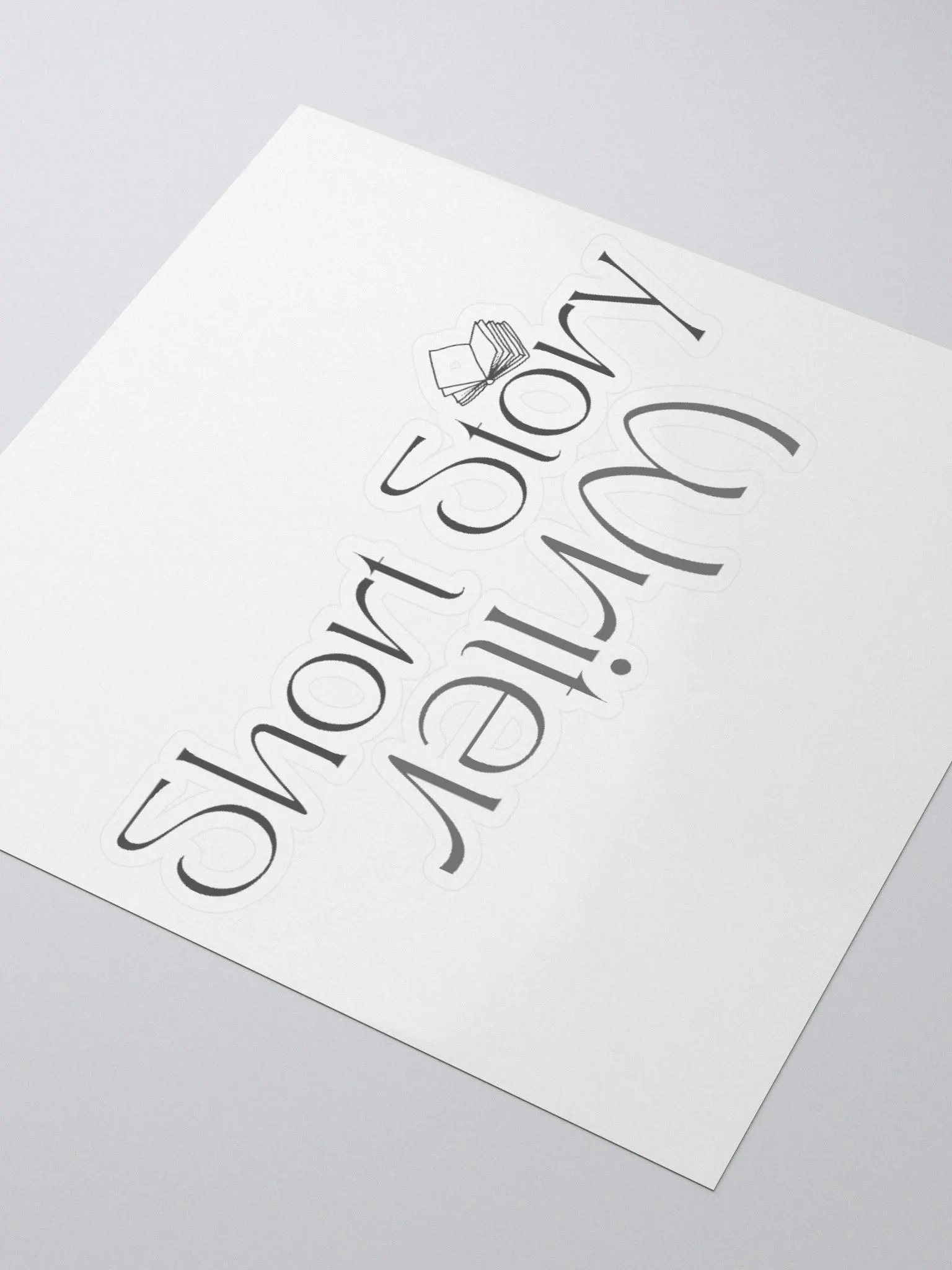 Short Story Writer Reflection Text Stickers product image (3)