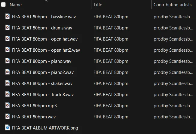 FIFA BEAT 80bpm product image (2)