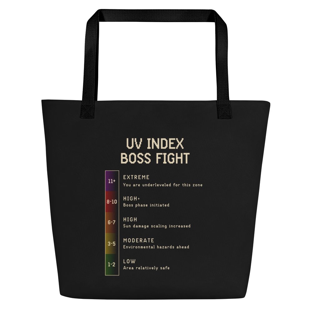 UV Index Boss Fight Tote Bag | Sun Sensitivity & Chronic Illness Bag product image (1)