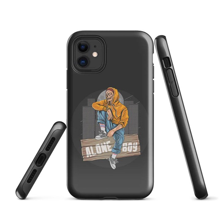 Alone Boy Skeleton iPhone® Tough Case: Edgy Protection with a Bold Design product image (1)