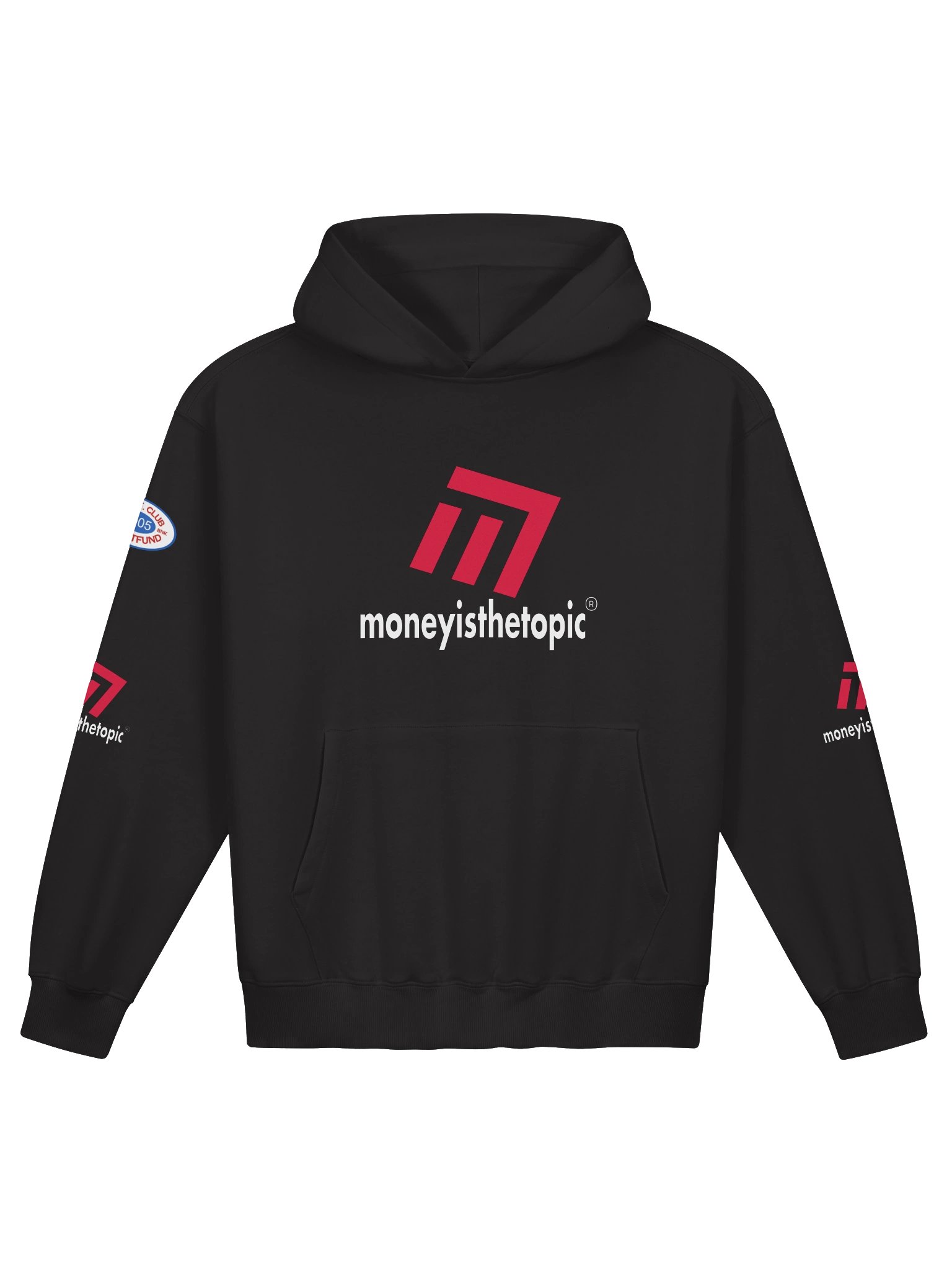 MONEY Club French-Terry Black Color Hoodie Unisex product image (1)