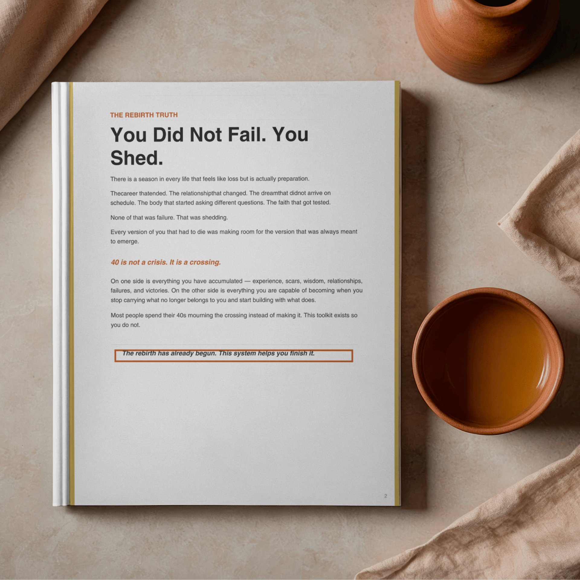 40 Rebirth Toolkit | Midlife Reset Workbook for Identity, Career (Digital PDF) product image (7)