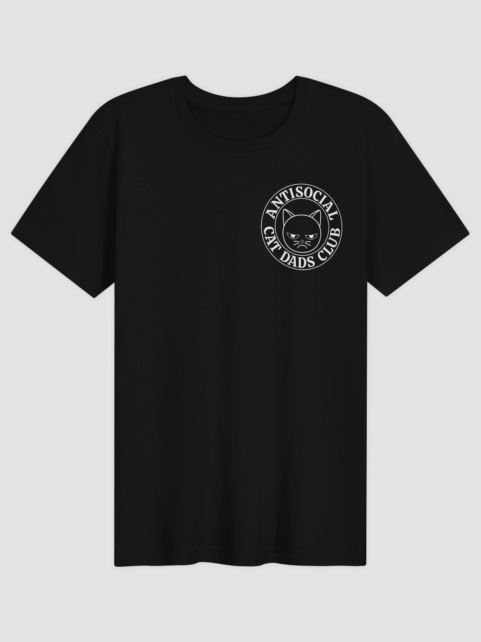 Antisocial Cat Dads Club 1 (Left Chest Print) - Unisex Adult Super Soft Lightweight T-shirt product image (1)